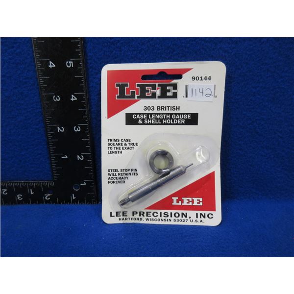 NEW - Lee 303 British Case Length Gauge & Shell Holder