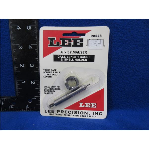 NEW - Lee 8X57 Mauser Case Length Guage & Shell Holder