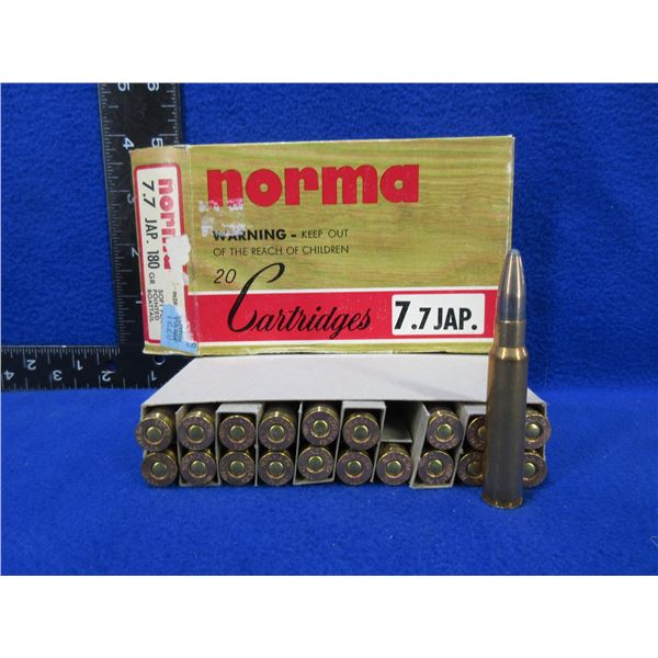 Collector Ammo - 7.7 JAP 180gr SP BT Norma Cartridges