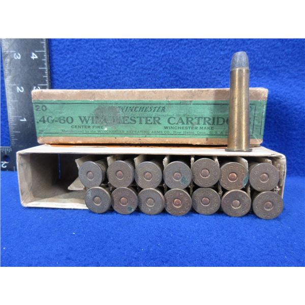 Collector Ammo - 40-60 WCF 210gr Winchester Cartridges