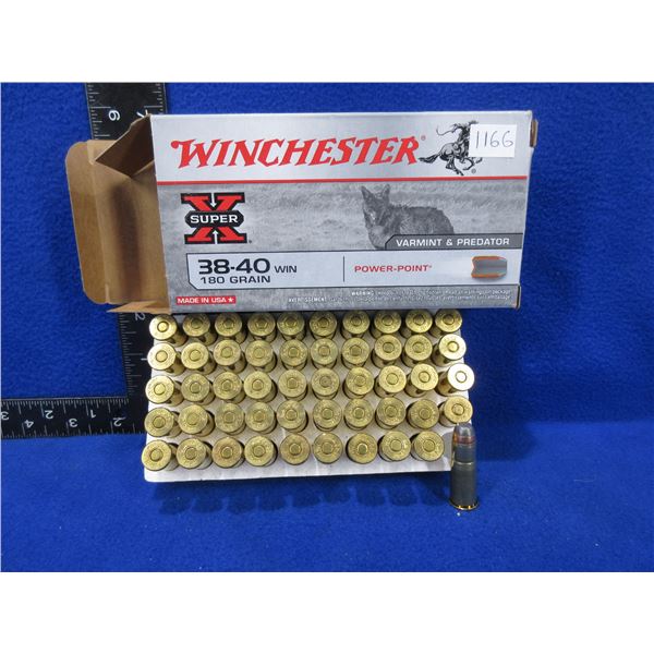 38-40 Win. 180gr PP Winchester SuperX Cartridges