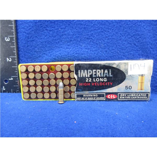 22 Long HV CIL Imperial Cartridges - Box of 49