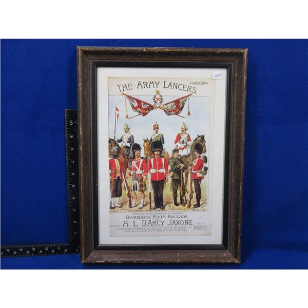 The Army Lancers Framed Picture - 16 1/2" x 12 1/2"