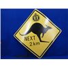 Image 1 : Foster's Lager Sign - "Kangaroo Next 2 Km"