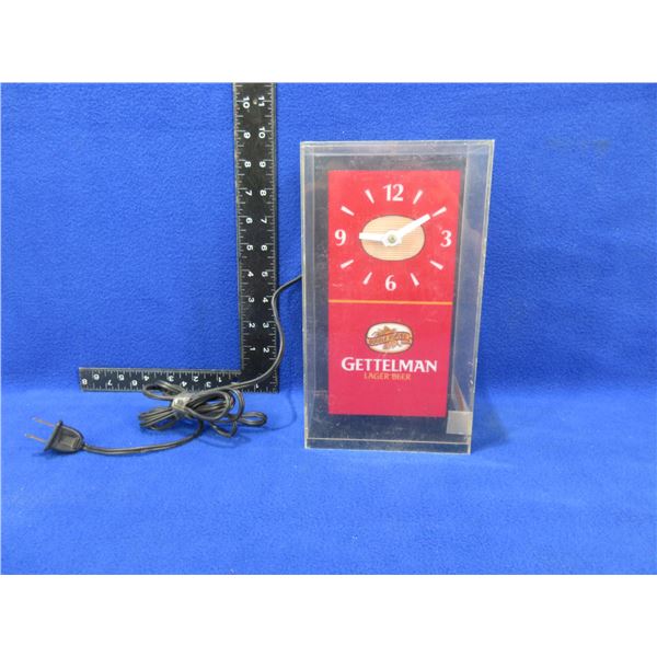 Gettelman Lager Beer Clock