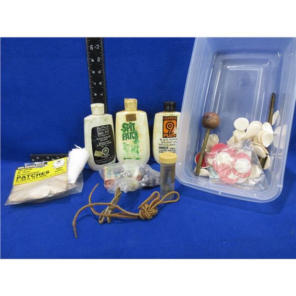 Lot of Misc. - Black Powder Patches, Cleaning Supplies