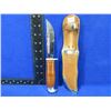 Image 1 : Fixed Blade Knife - Made in Finland - With Leather Sheath