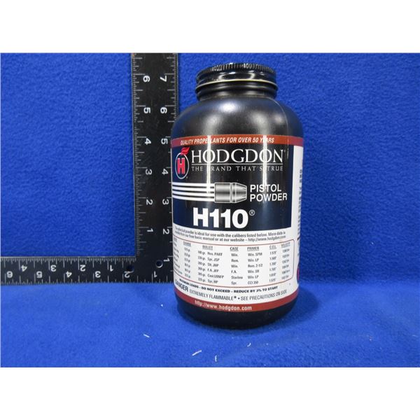 Hodgdon H110 Pistol Powder - 494 grams including tub