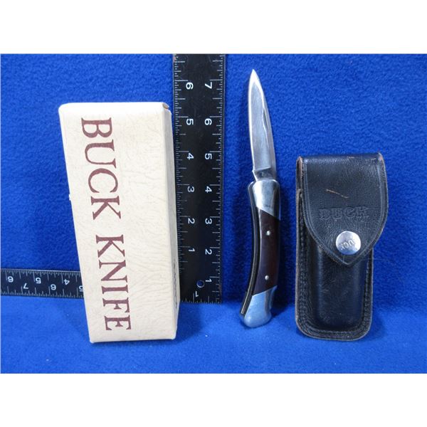 Buck Folding Knife # 500 with Sheath & Original Box