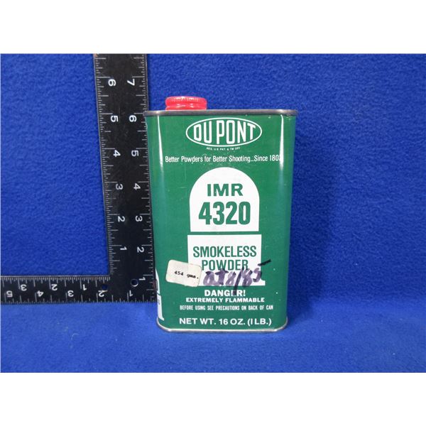 IMR 4320 Smokeless Powder - 558 grams including tin