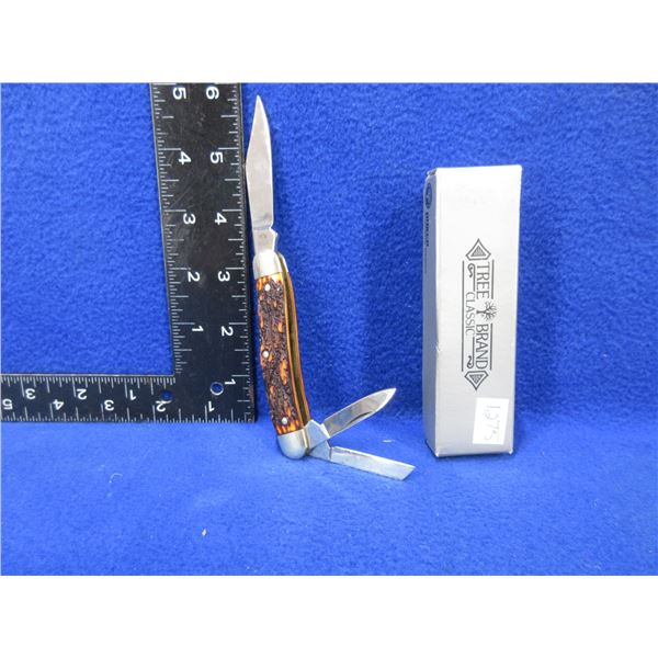 Boker Tree Brand 3 Blade Folding Knife in Original Box