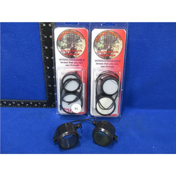 3 Sets of Shoot-Thru Scope Lenses