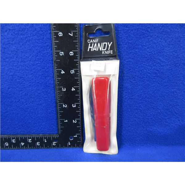 Handy Folding Knife - Red Handle Handyman & Electrician