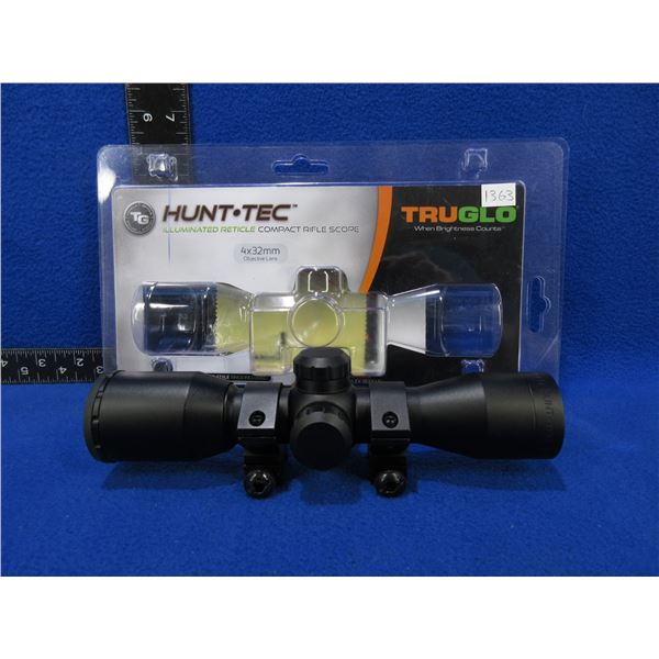 NEW - Hunt-Tec 4X32 Truglo Compact Rifle Scope