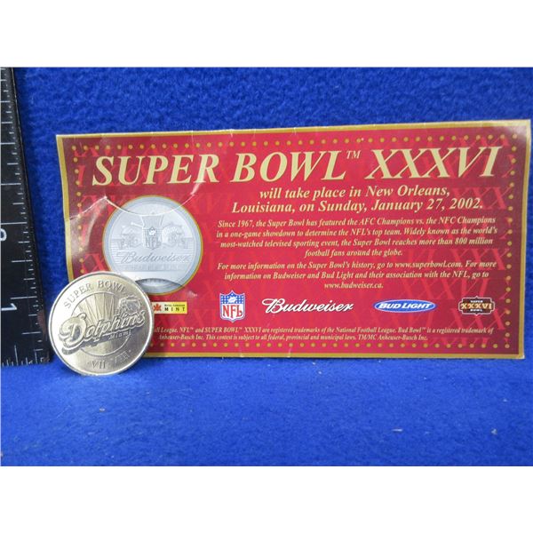 Super Bowl XXXVI Commemorative Medallion - 1 of 15