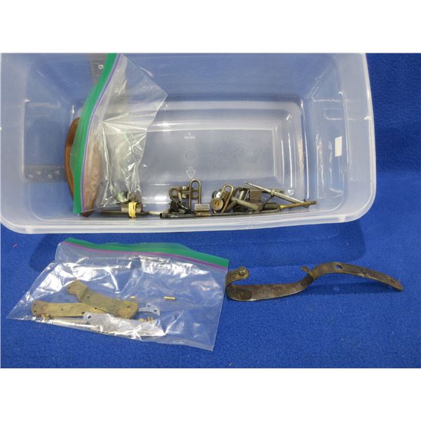 Lot of Misc. Gun Parts - Sights, Screws, Swivels, Recoil Pad