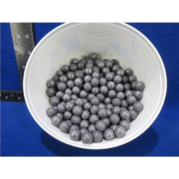 50 Cal. Lead Round Balls - 3 Kg Including Tub