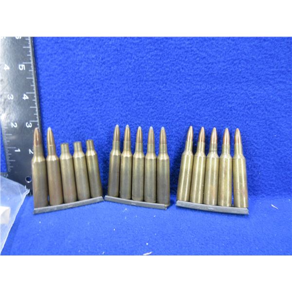 6MM Remington Reloads - 12 Cartridges with 3 Stripper Clips