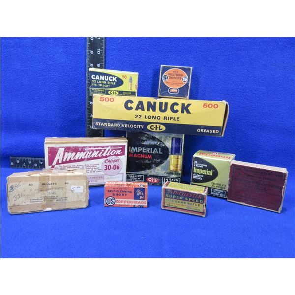 10 Assorted Empty Collector Ammo Boxes