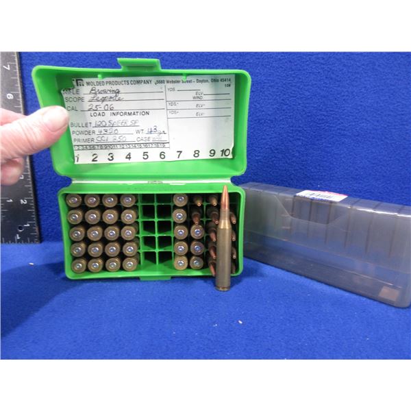 25-06 Reloads - Box of 12 + 28 Brass