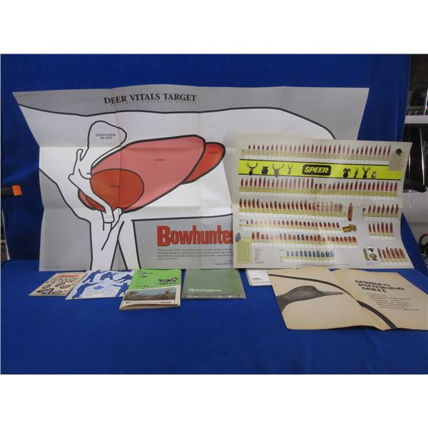 Lot of Misc. - Pamphlets, Targets, Manuals, Posters