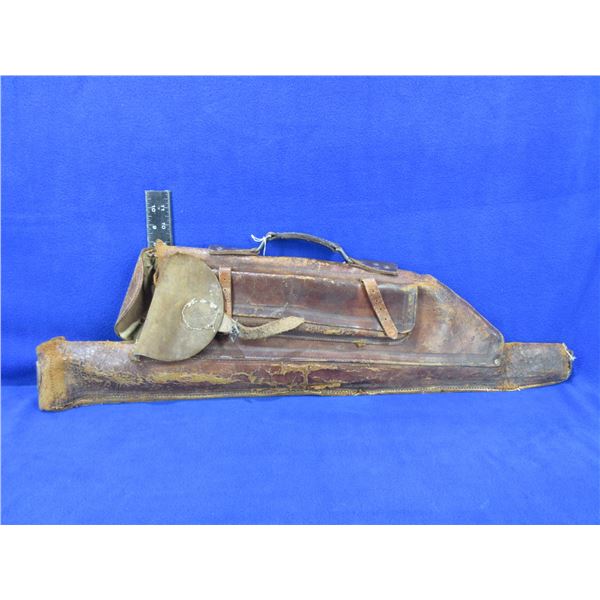 Vintage Leather Rifle Scabbard - 31"