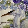 Image 2 : Framed Great Blue Heron cross stitch