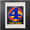 Image 1 : Robert Indiana's "Polygon: Square (Four)" Limited Edition Serigraph