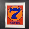 Image 1 : Robert Indiana's "Seven" Limited Edition Serigraph