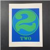 Image 1 : Robert Indiana's "Two" Limited Edition Serigraph