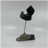 Image 1 : Joe Poodlat's "Bird on Base" Original Inuit Carving