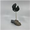 Image 6 : Joe Poodlat's "Bird on Base" Original Inuit Carving