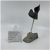 Image 8 : Joe Poodlat's "Bird on Base" Original Inuit Carving