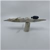 Image 5 : Leo Uttaq's "Antler Kayak with Paddle & Harpoon" Original Inuit Carving