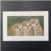 Image 1 : Audrey Casey's "The Happy Gang - great Horned Owlets" Limited Edition Print