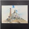 Image 1 : C. Andrew's "Cape Bonavista - The Lighthouse Built in 1842" Original Print