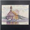 Image 1 : C. Andrew's "Church by the Shore" Original Print