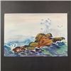 Image 1 : L. Marton's "Crashing Waves" Original Print