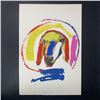Image 1 : Menashe Kadishman's "Sheep Head" Limited Edition Print