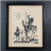 Image 1 : Pablo Picasso's "Don Quixote" framed print on paper