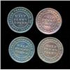 Image 2 : CANADA TOKENS NS Half Cents 1813. A Lot of 4 NS-21A Tokens Fine-Very Fine