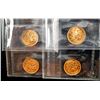 Image 2 : CANADA One Cent 1938-1958. A Lot of 8 ICCS MS Coins