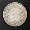 Image 1 : CANADA 50 Cents 1870 LCW A Strong Very Fine