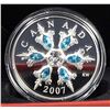 Image 2 : CANADA $20.00 2007 Aquamarine Crystal Snowflake Proof