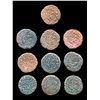 Image 2 : INDIAN STATES MYSORE 20 Cash 1834. A Lot of 10 coins C#193.2 F-VF