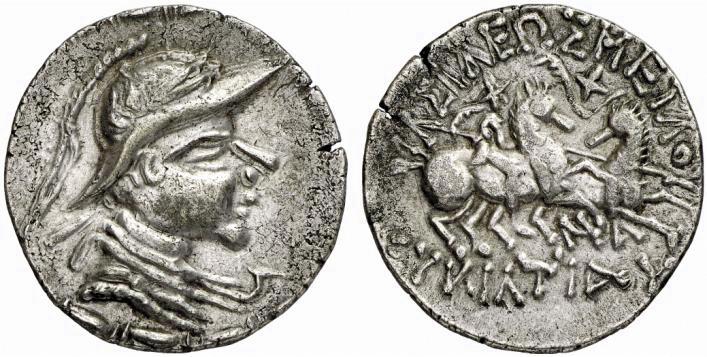 GREEK COINS, KINGDOM OF BACTRIA, EUCRATIDES I, king about 171-135 B.C ...