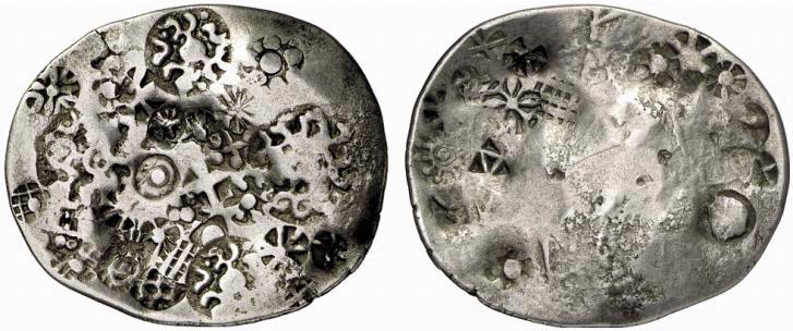 INDIAN COINS. ANCIENT. Kasi Janapada, c. 600-400 BC. Scyphate ...