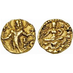 INDIAN COINS. GUPTA COINAGE. Chandragupta II, c. 380-414. Dinar. AV 7.81 g. Archer type. Nimbate …