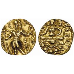 INDIAN COINS. GUPTA COINAGE. Chandragupta II, c. 380-414. Dinar. AV 7.81 g. Archer type. Nimbate …