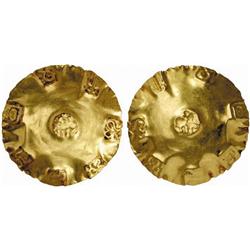 INDIAN COINS. POST-GUPTA. Eastern Chalukyas. Uniface Pagoda. AV 3.82 g. Uncertain ruler, c.10th C…